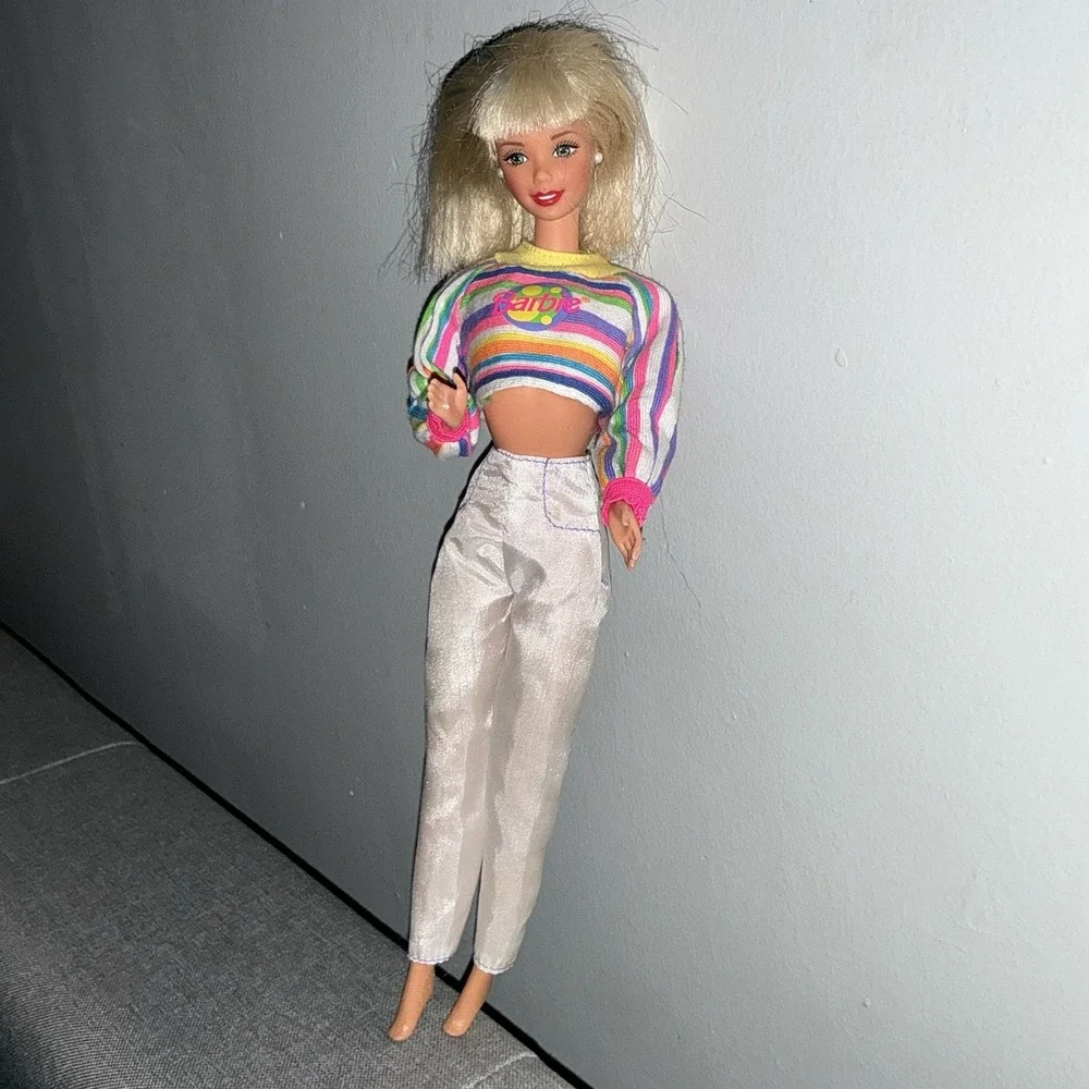 Barbie POG 1994 Shirt Mattel‎ 90s Earrings Ring Striped Shirt